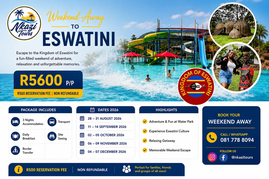 Kingdom of Eswatini Weekend Away 2026