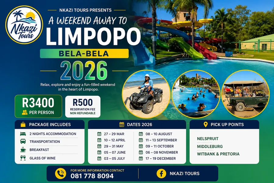 Bela-Bela Limpopo Weekend Away 2026