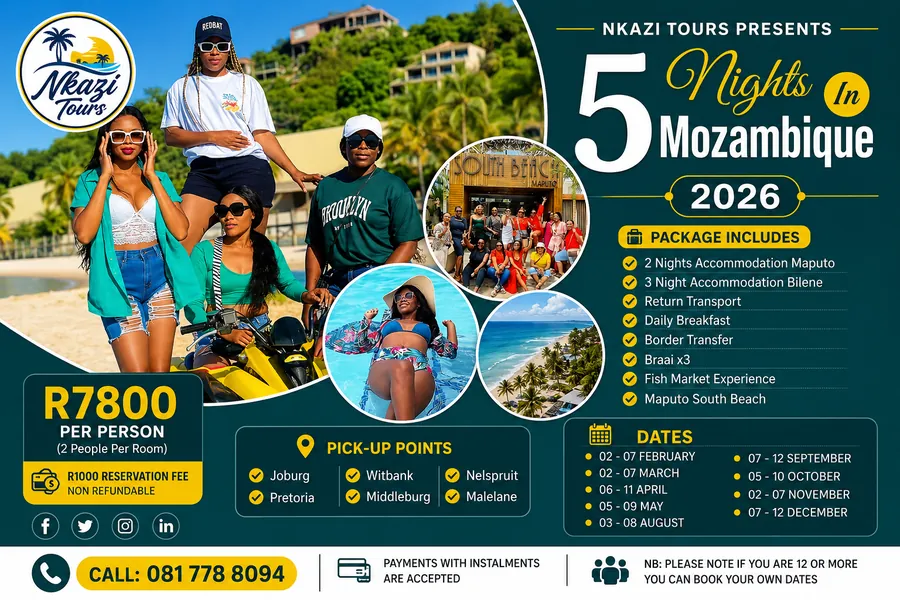 Mozambique 5 Nights Tour 2026